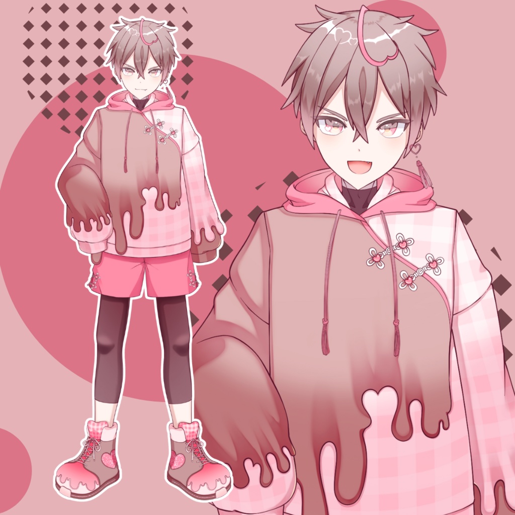 【バレンタイン】男性立ち絵　表情10種