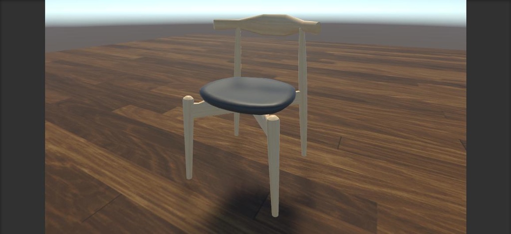 【VRChat用3Dモデル】家具 椅子 エルボチェア