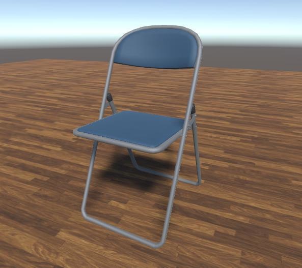 Vrchat向け3dモデル パイプ椅子 座れる仕様 Niidhike Booth