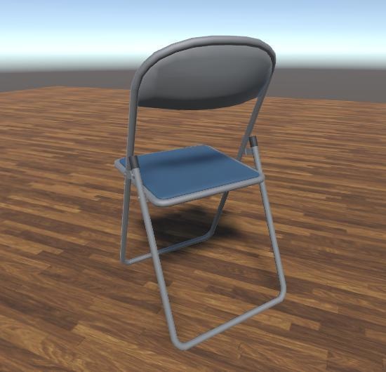 Vrchat向け3dモデル パイプ椅子 座れる仕様 Niidhike Booth
