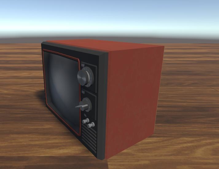 【VRChat向け3Dモデル】 昭和 テレビ