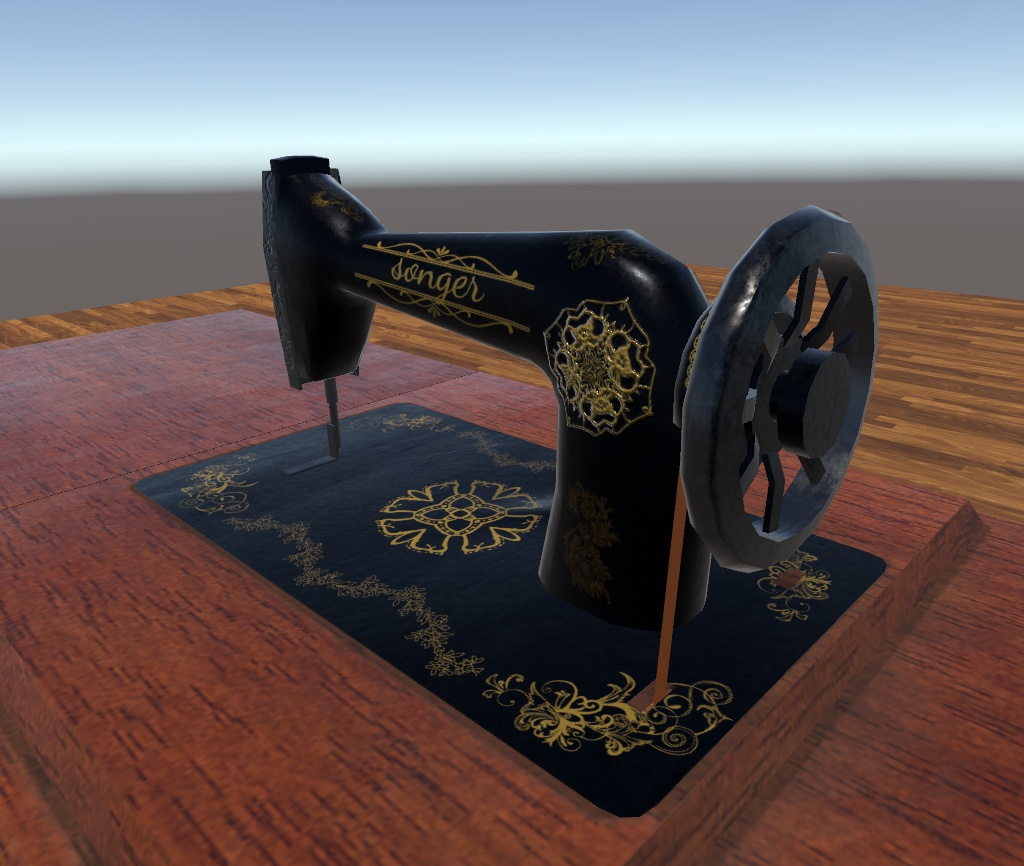 【VRChat向け3Dモデル】ミシン