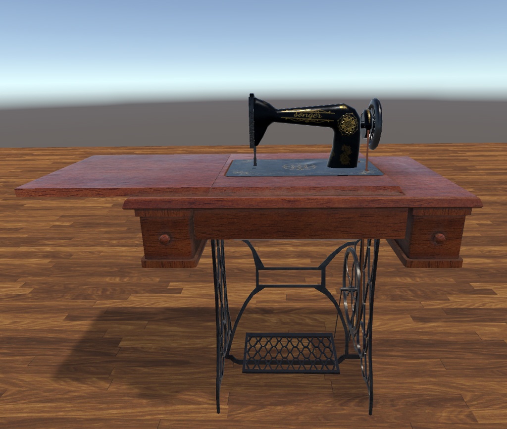 【VRChat向け3Dモデル】ミシン