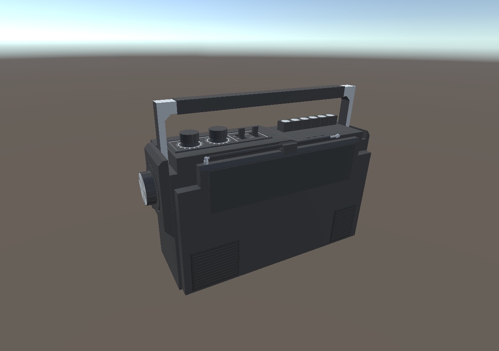 【3Dモデル】80年代 ラジカセ