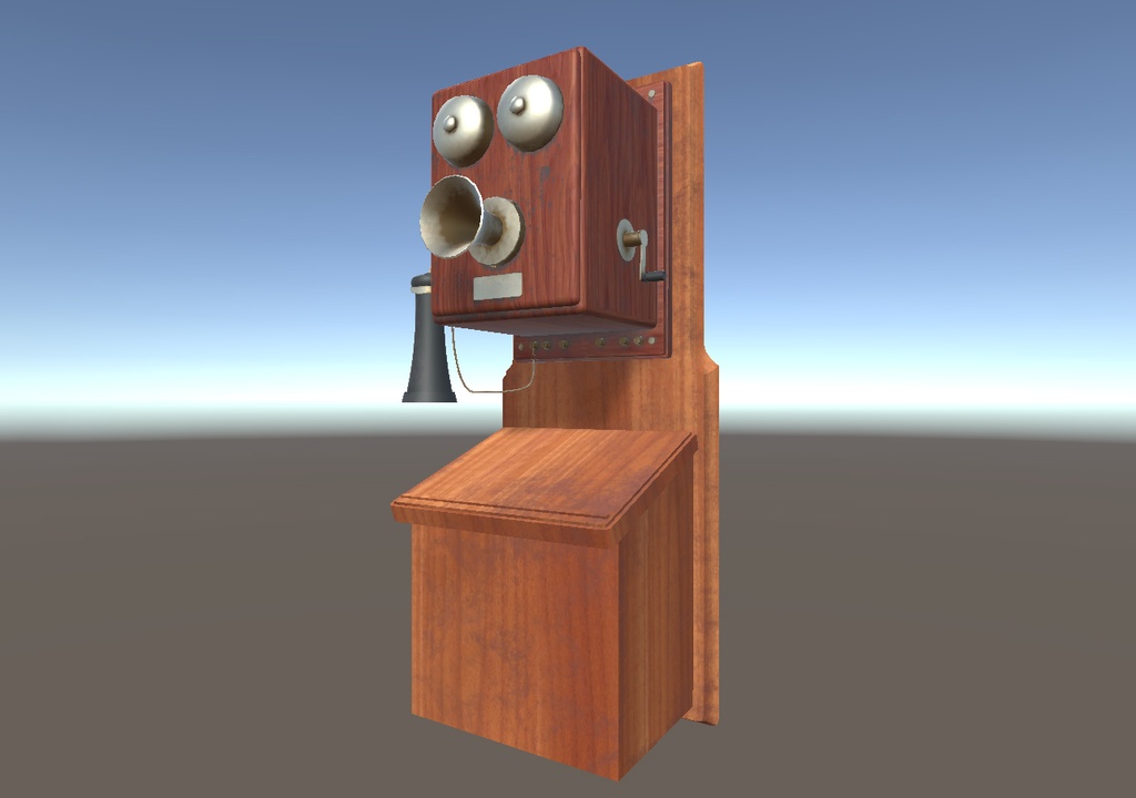 【3Dモデル】デルビル電話機