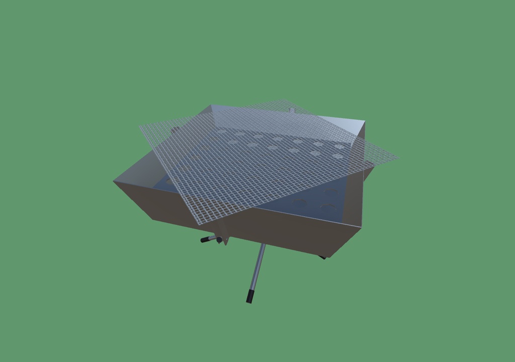 【3Dモデル】焚火台