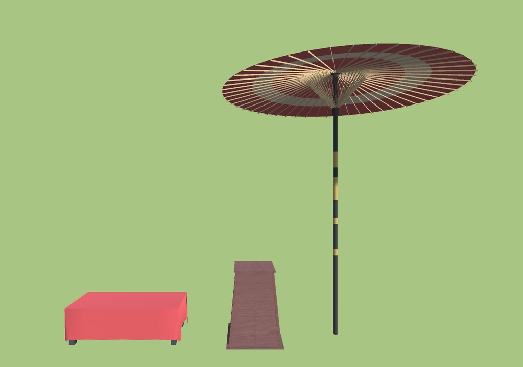 【3Dモデル】野点