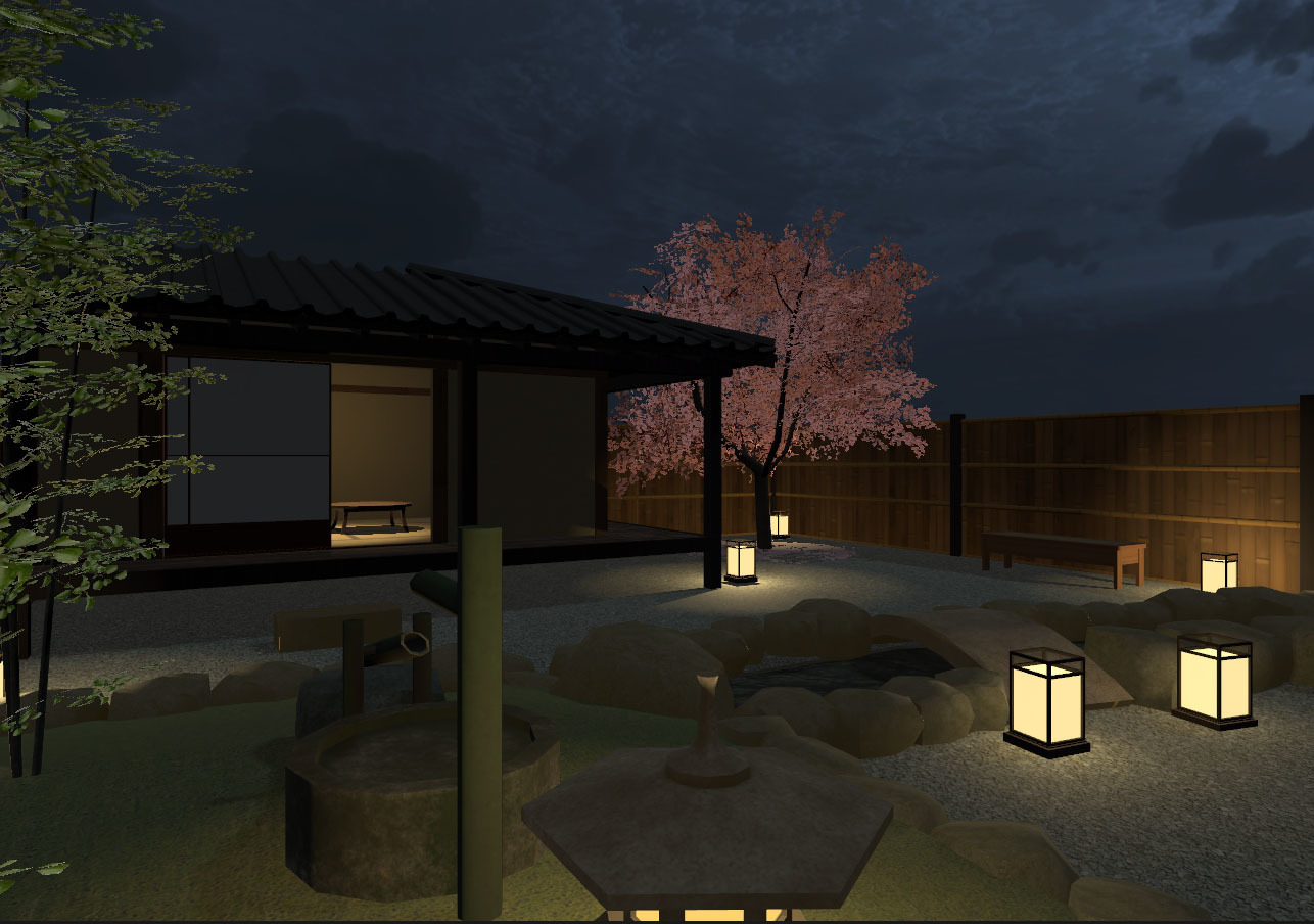 【VRC向けワールド】庭付き縁側