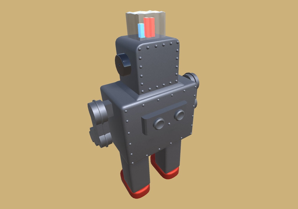 【3Dモデル】ブリキ