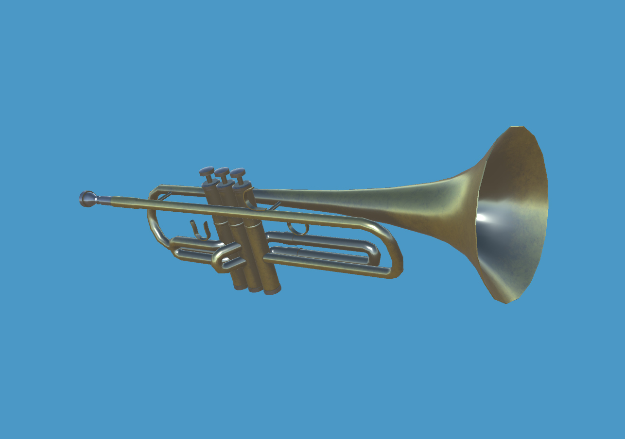 【３Ｄモデル】トランペット