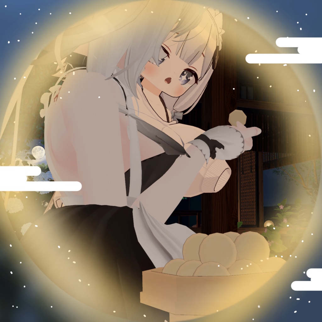 【MA対応】みんなで食べれる!まんまるおつきみ団子