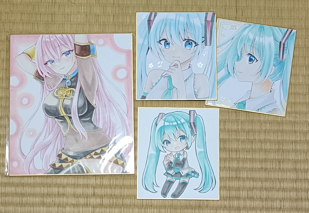 アナログ色紙いろいろ