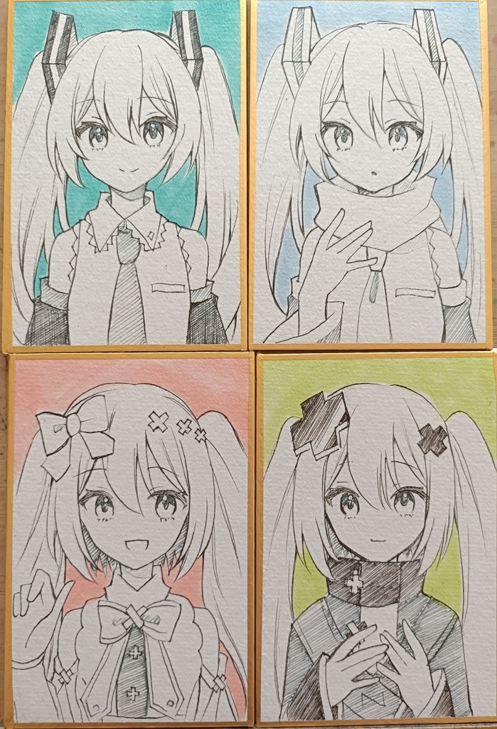 かるた版色紙