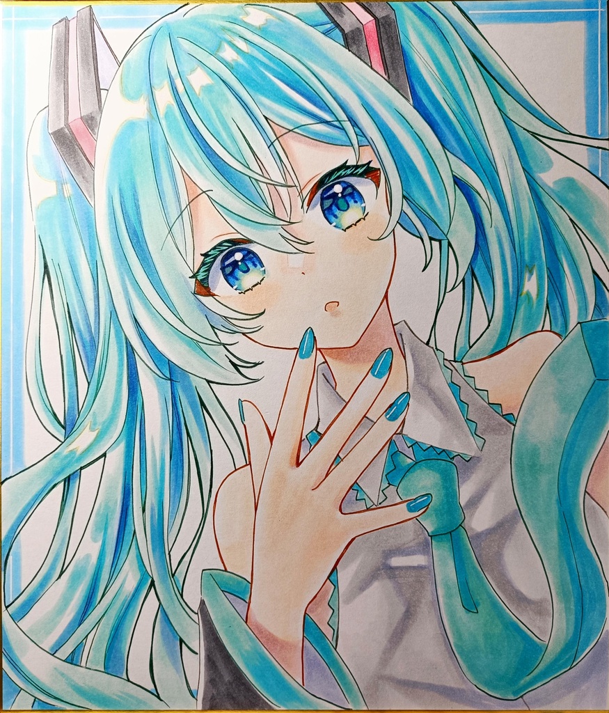 中色紙ミクちゃん