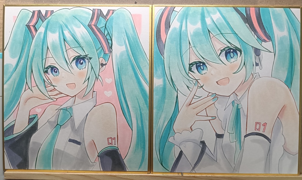 ミク小色紙