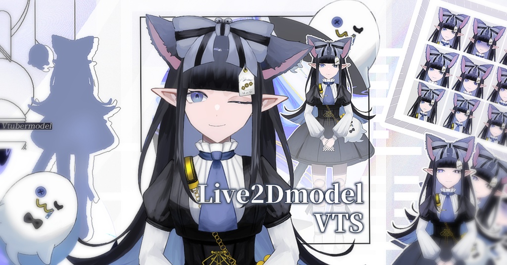 【展示】＜＜＜完売済＞＞黒猫球体人形【VTS対応】