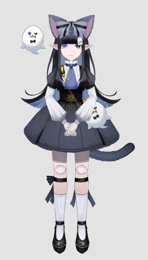 【展示】<<<完売済>>黒猫球体人形【VTS対応】