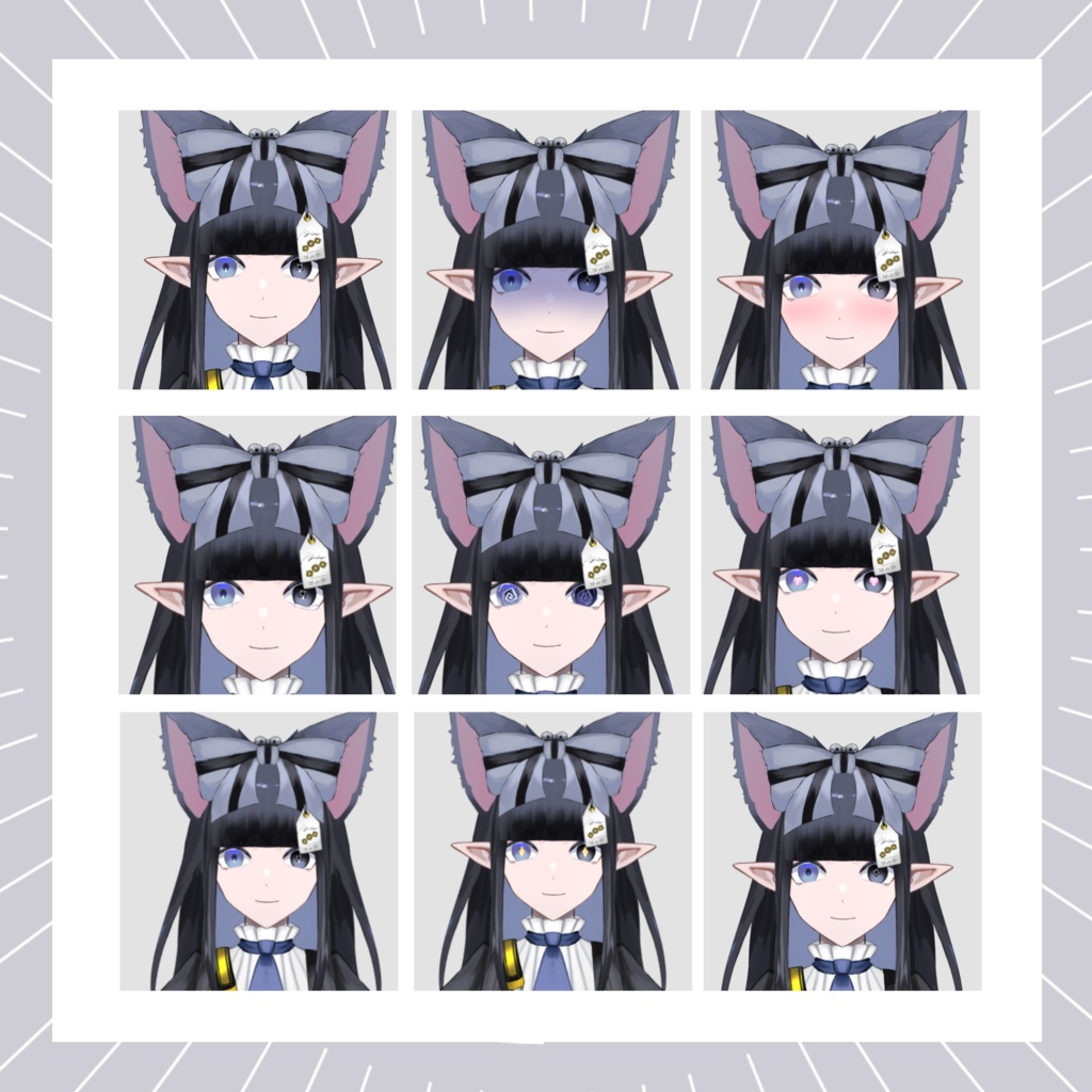 【展示】<<<完売済>>黒猫球体人形【VTS対応】