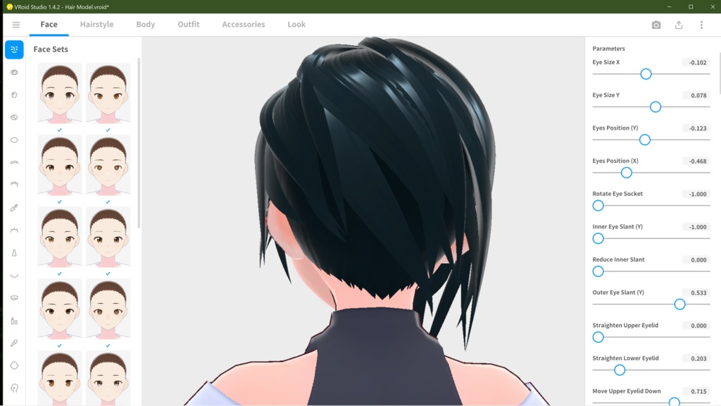 Vroid Punk Rock Hair