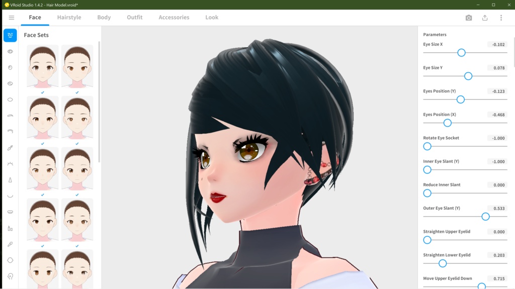 Vroid Punk Rock Hair