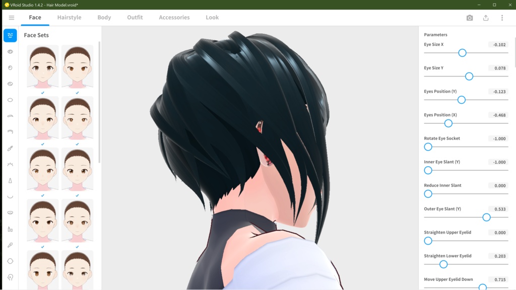 Vroid Punk Rock Hair