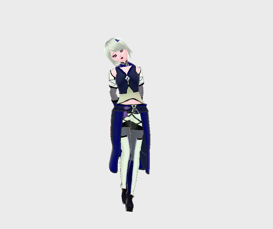 Ninja Blue Vroid Full Custom Outfit w/ FREE Hair