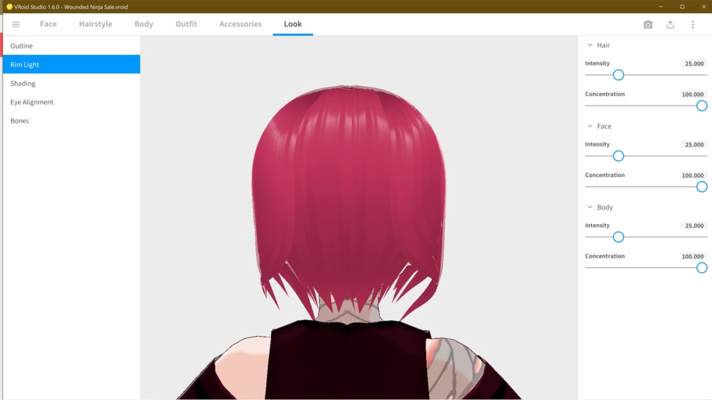 Wounded Ninja Full Vroid outfit