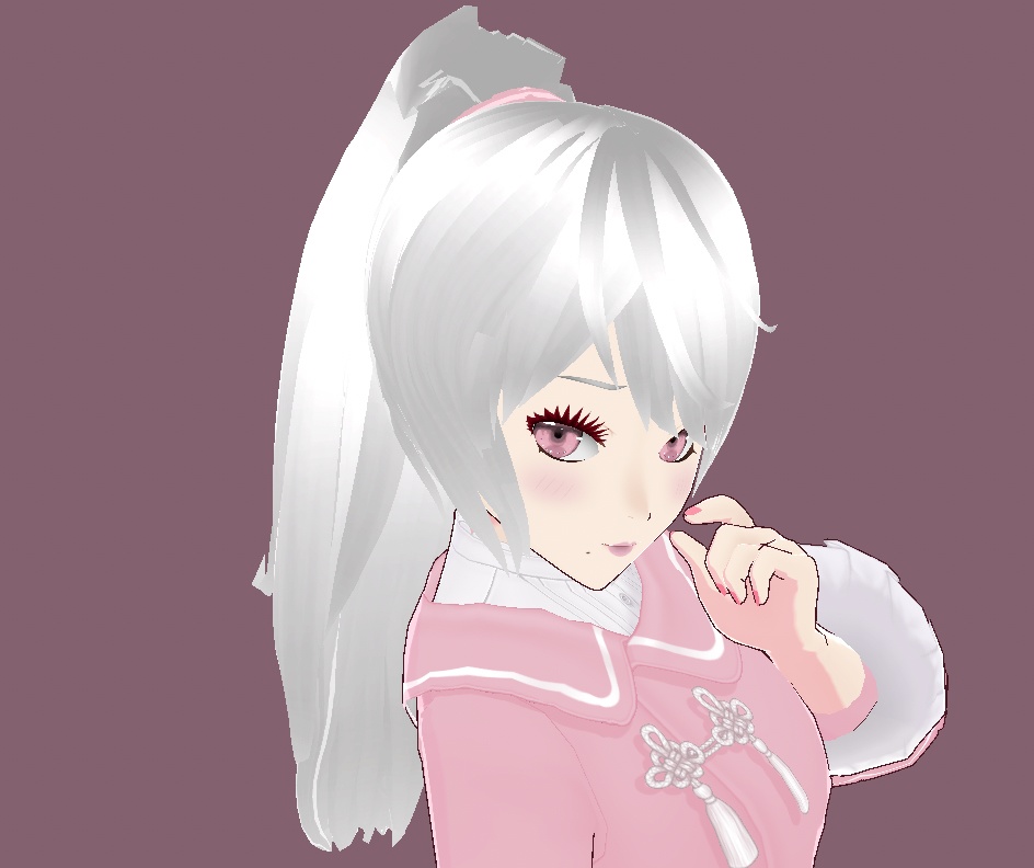 Princess Ponytail / FREE Modified Vroid Dress.