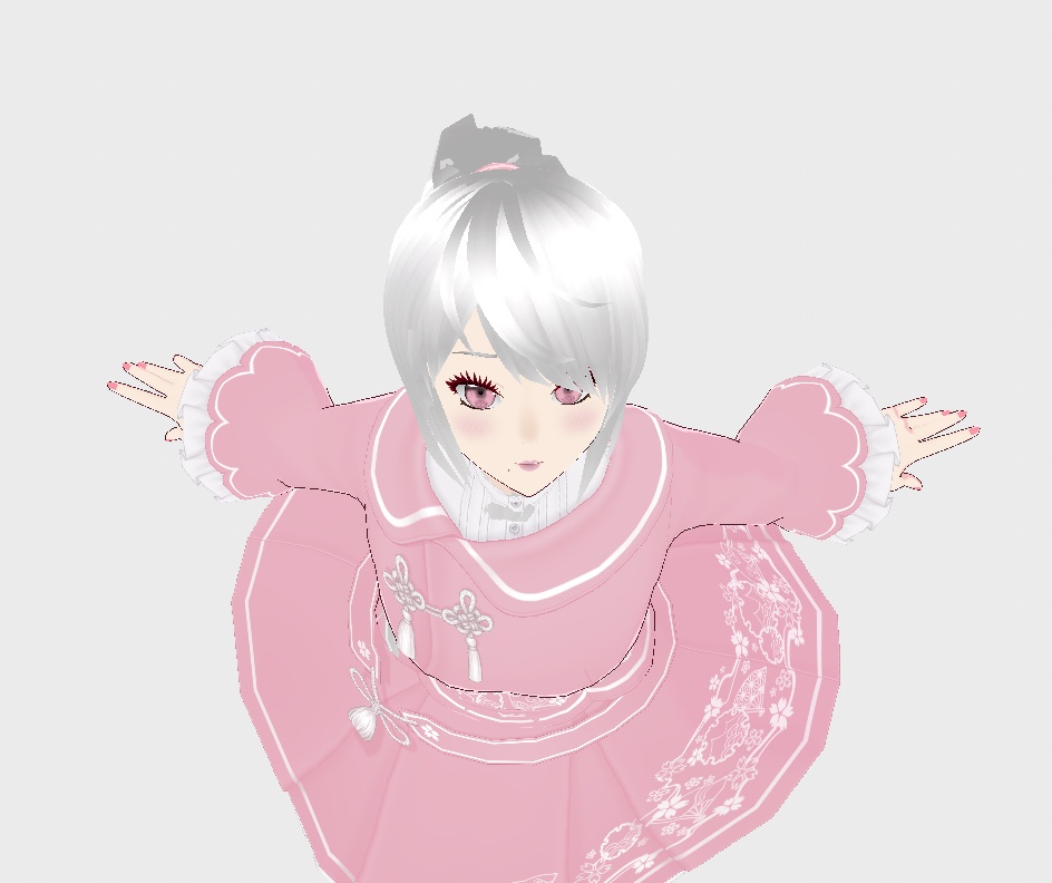 Princess Ponytail / FREE Modified Vroid Dress.