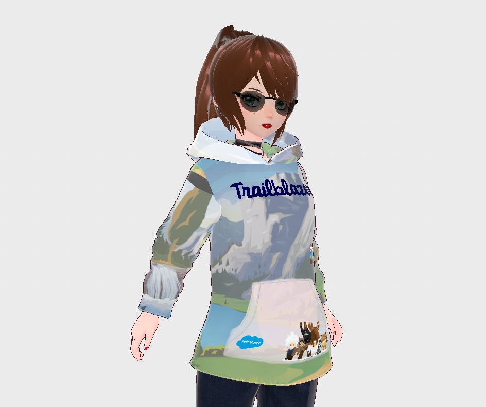 FREE Vroid Salesforce Trailblazer Hoodie