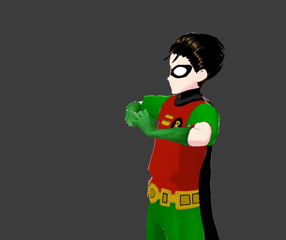 FREE Teen Titans, Full Robin Outfit w/Hair