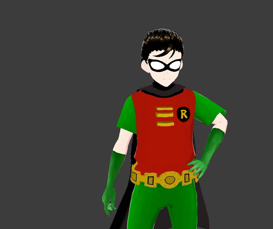 FREE Teen Titans, Full Robin Outfit w/Hair