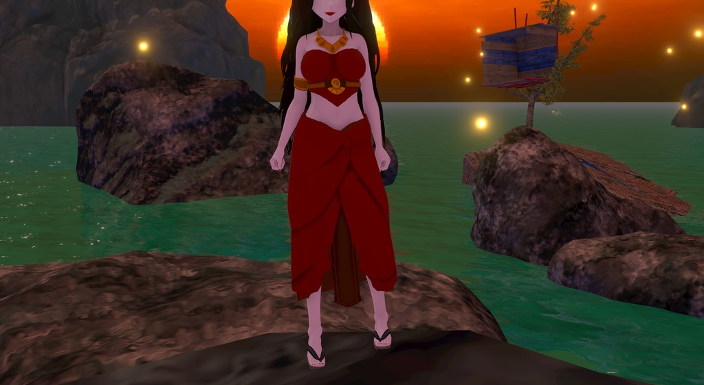 Vroid Azula Beach Party Dress