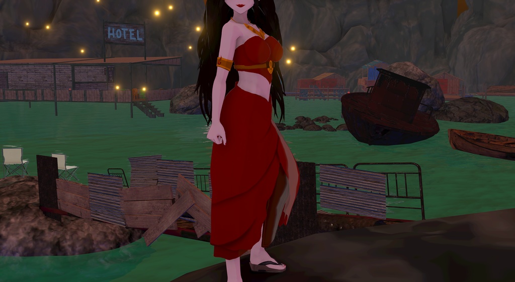 Vroid Azula Beach Party Dress