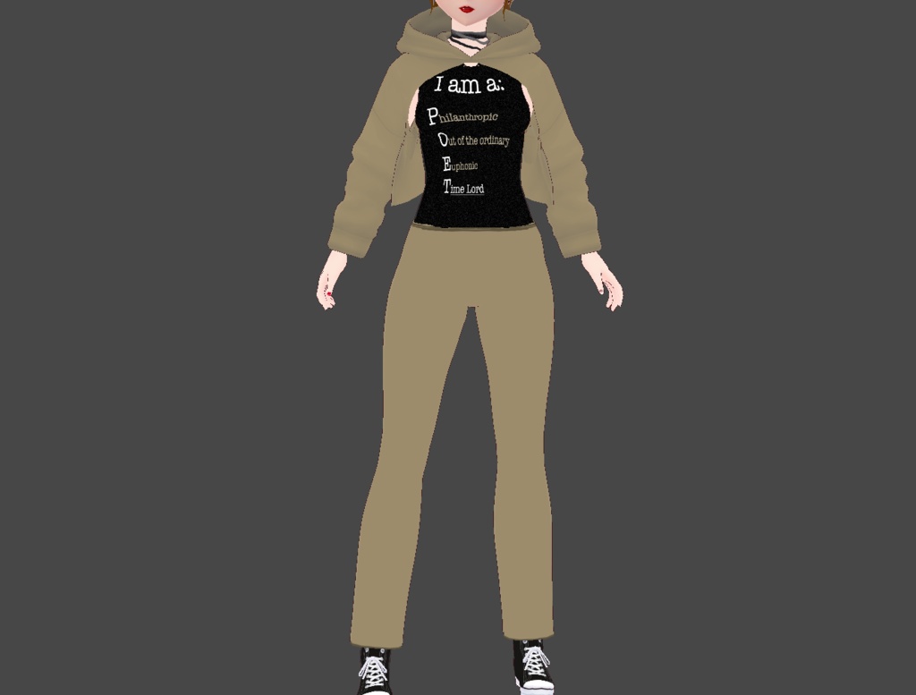 Timelord Poet Vroid Sweater / Yoga Pant Set