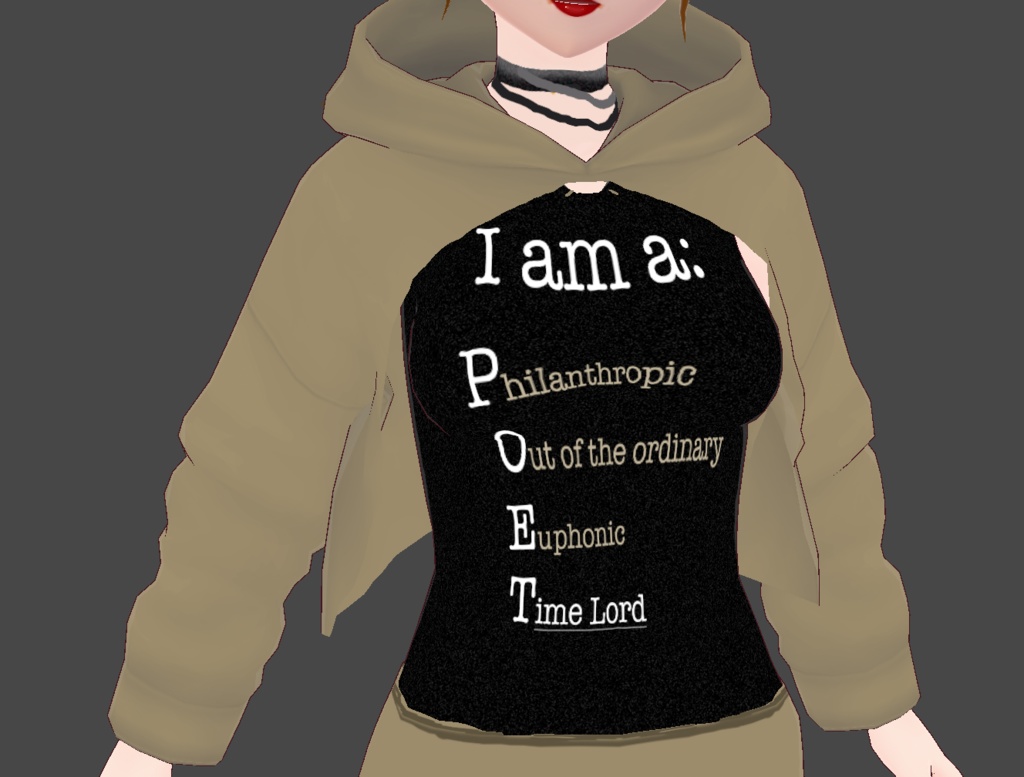 Timelord Poet Vroid Sweater / Yoga Pant Set