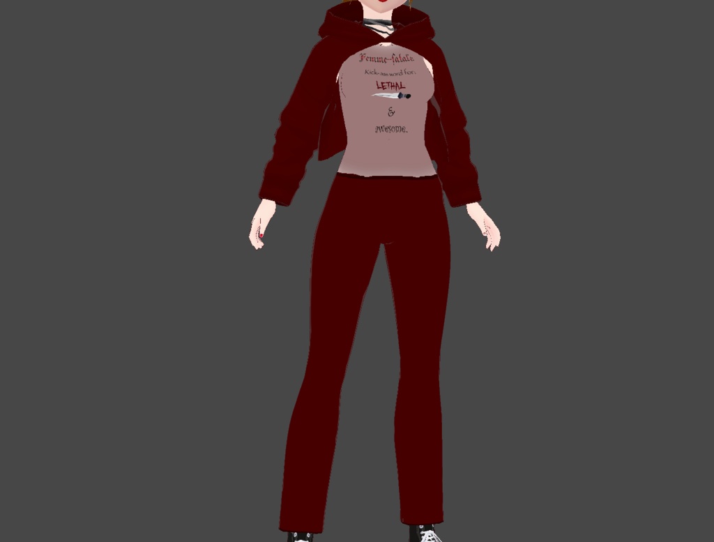 Femme Fatale Vroid Sweater / Yoga Pant Set