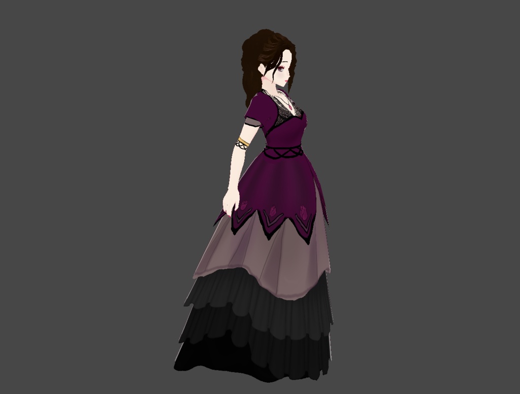 Modern Rose Ballgown [Vroid] - Aurelia Boutique - BOOTH
