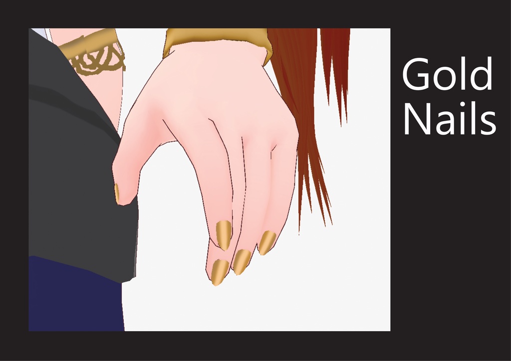 Vroid Long Hair Ponytails & Earrings