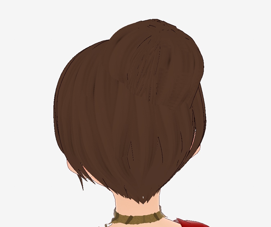FREE Elegant VRoid Custom Hair Bun w/Ribbon!