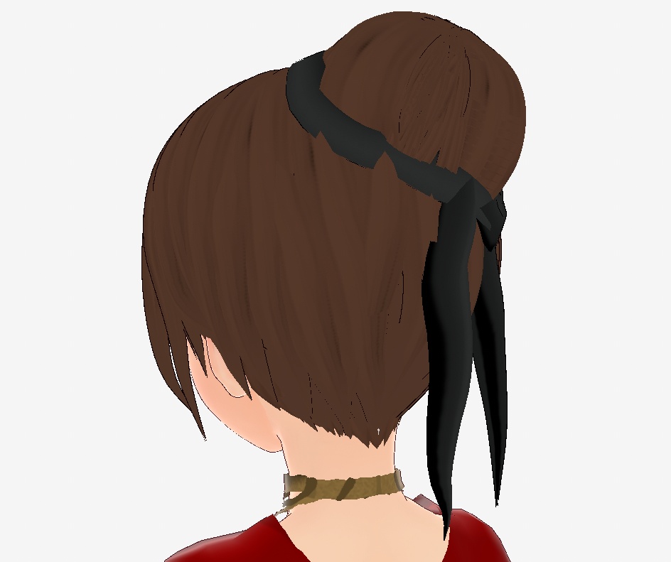 FREE Elegant VRoid Custom Hair Bun w/Ribbon!
