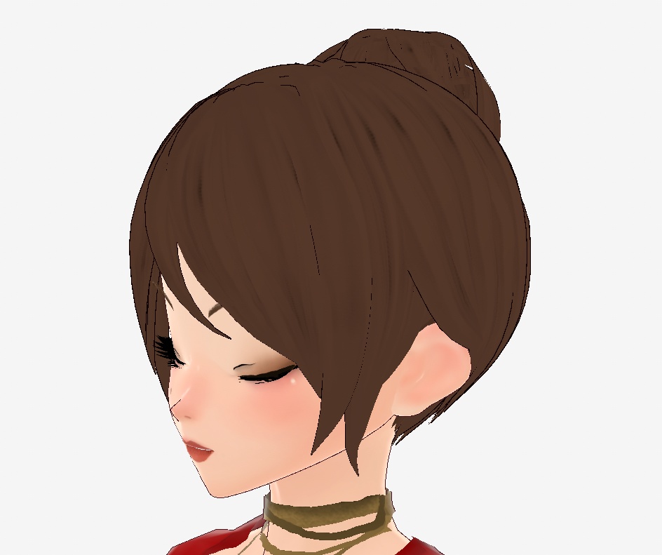 FREE Elegant VRoid Custom Hair Bun w/Ribbon!