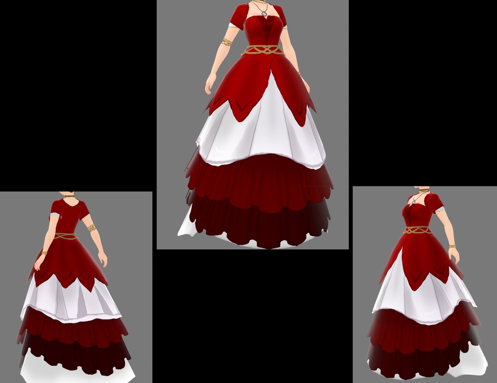 Vroid Adaptable Elegance Gown