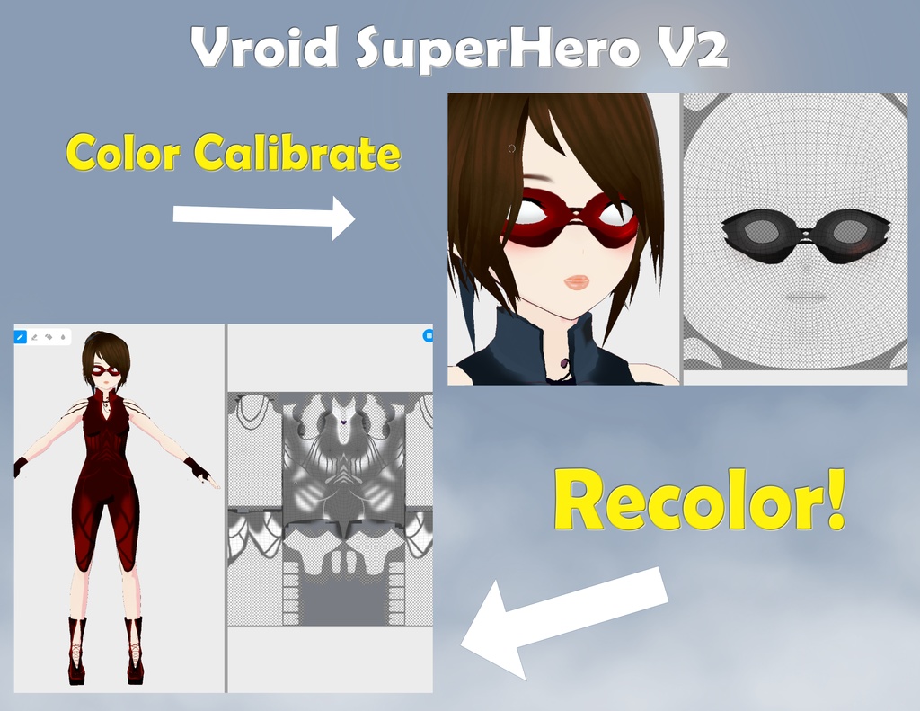 Vroid SuperHero V2