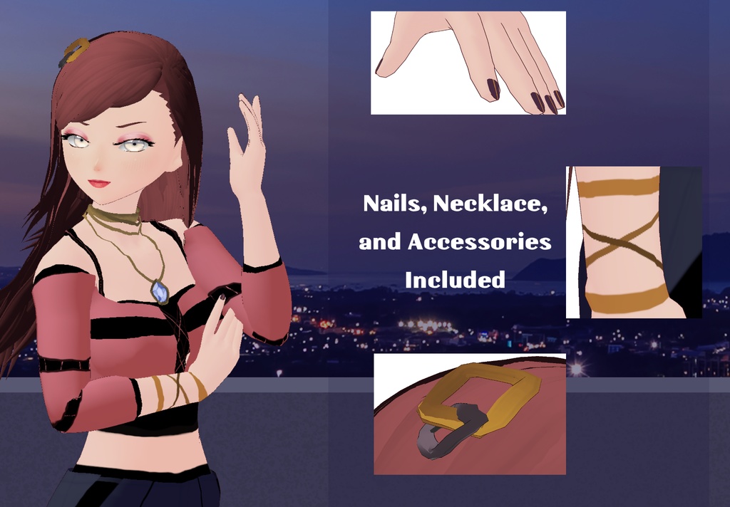 ใVRoidใ Original 3D Avatar "KIRA" - Neo-Streetwear