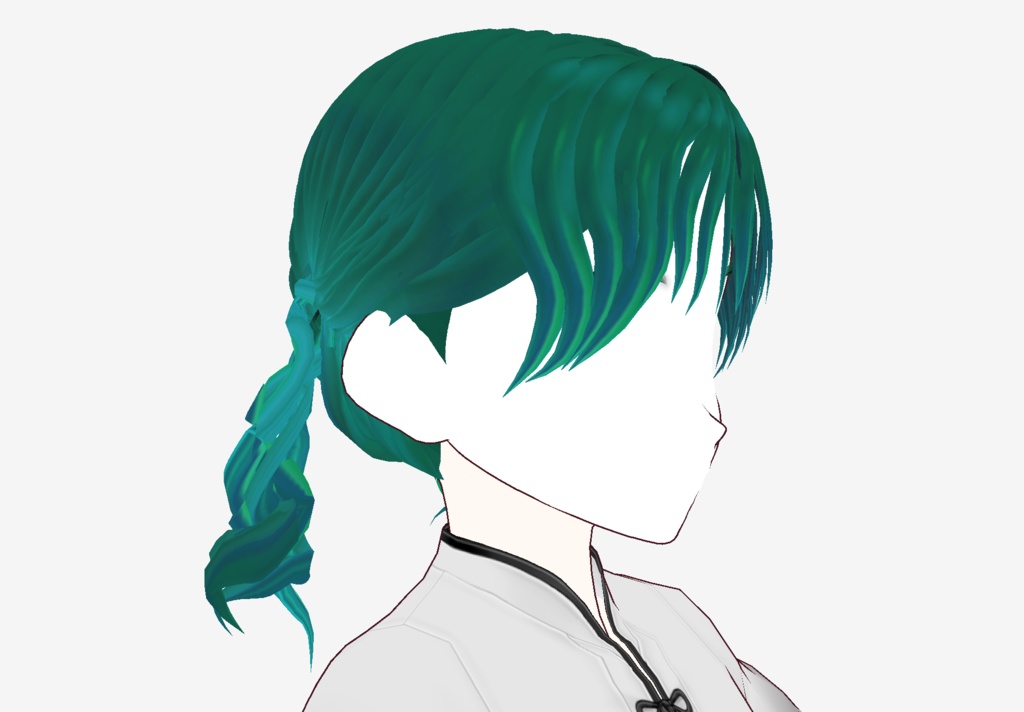 【Free / VRoid】 "Breeze Twintails" - Curly Low Pigtails Custom Hair Item