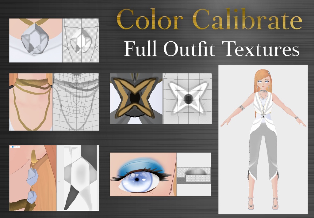 【VRoid】 Original 3D Avatar "Sena" Avant-Garde Minimalist