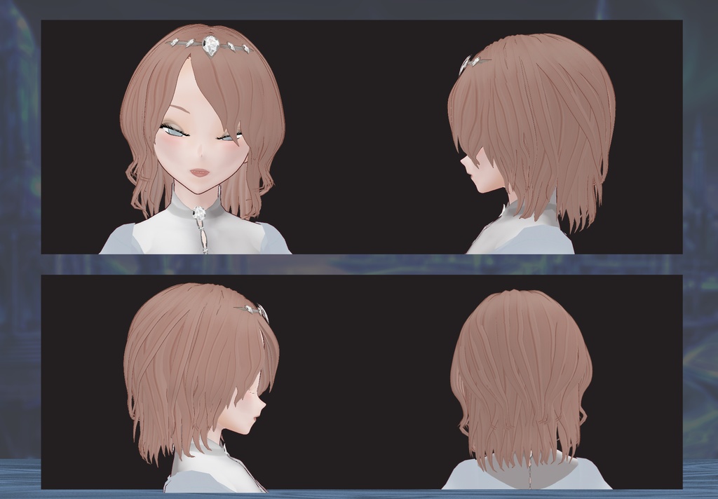 【Free Hair/ VRoid Outfit】 Angelic Princess Avatar & Gown / ルミナドレス