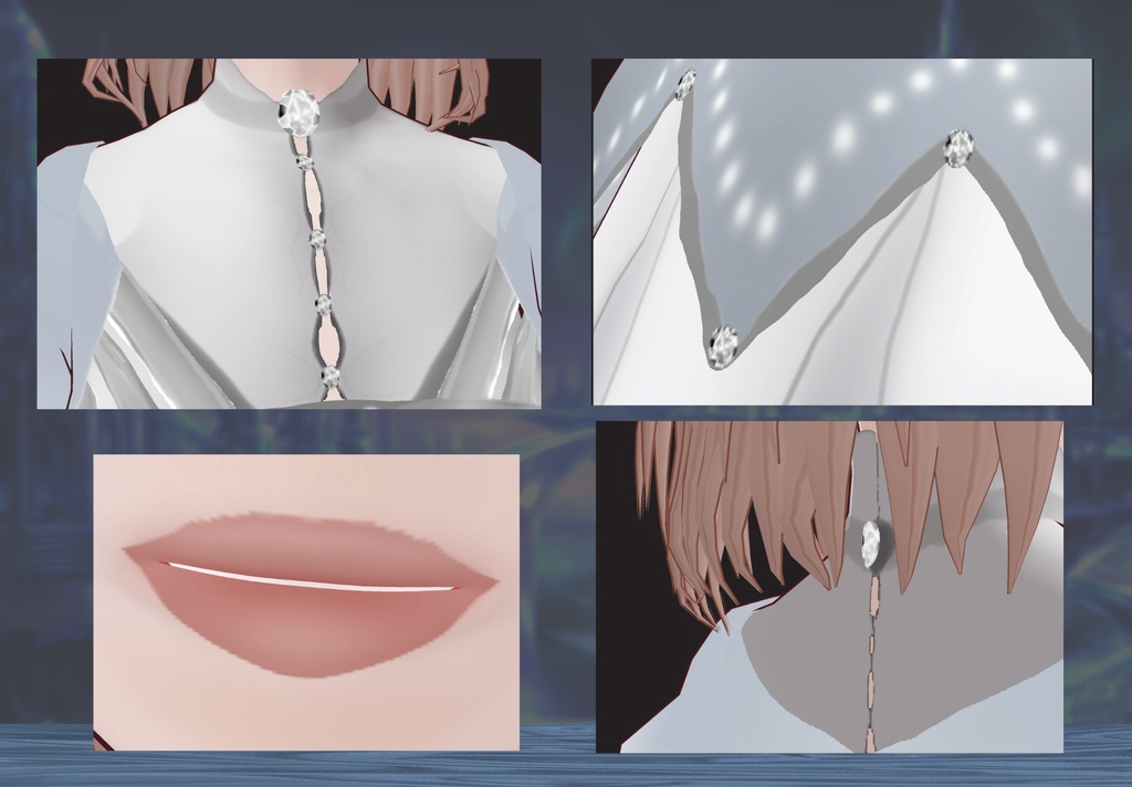 【Free Hair/ VRoid Outfit】 Angelic Princess Avatar & Gown / ルミナドレス