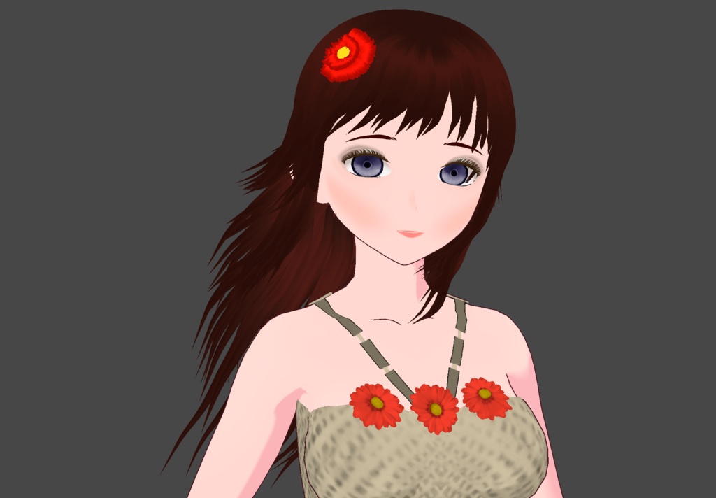 🌺 Tropical Island Avatar & Ocean Breeze Hair 【VRoid】